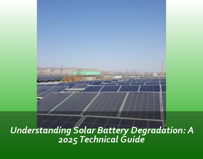 Understanding Solar Battery Degradation: A 2025 Technical Guide